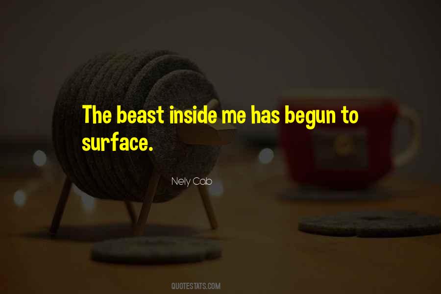 Beast Inside Me Quotes #173641