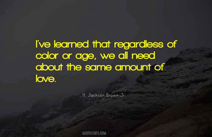 Amount Of Love Quotes #1016513