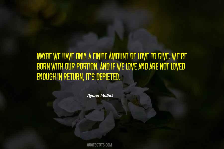 Amount Of Love Quotes #602065