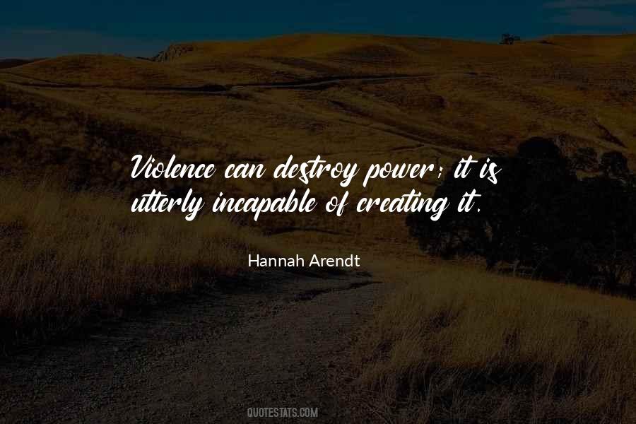 Power Destroy Quotes #185573