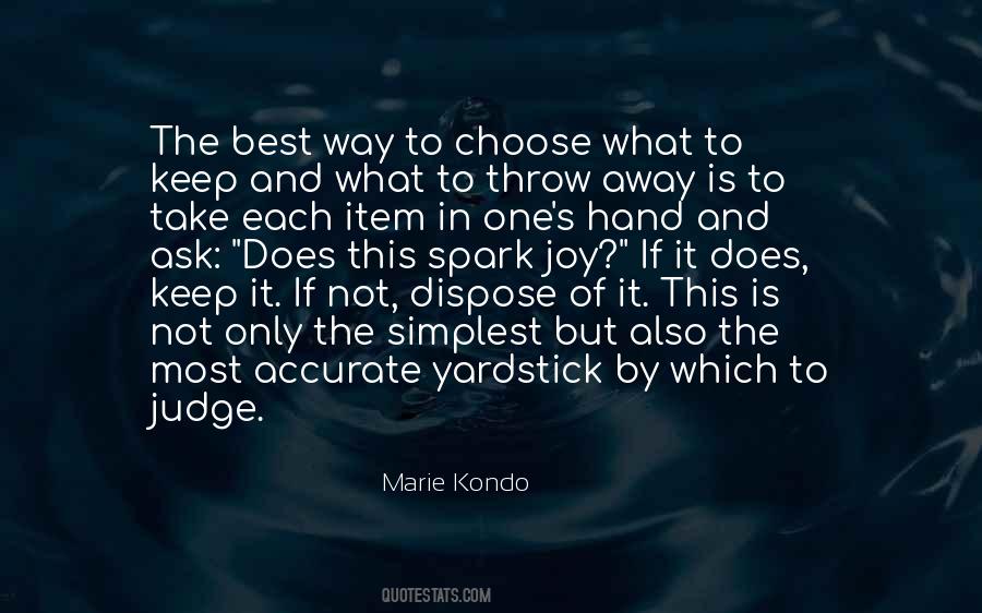 Kondo Marie Quotes #1355117