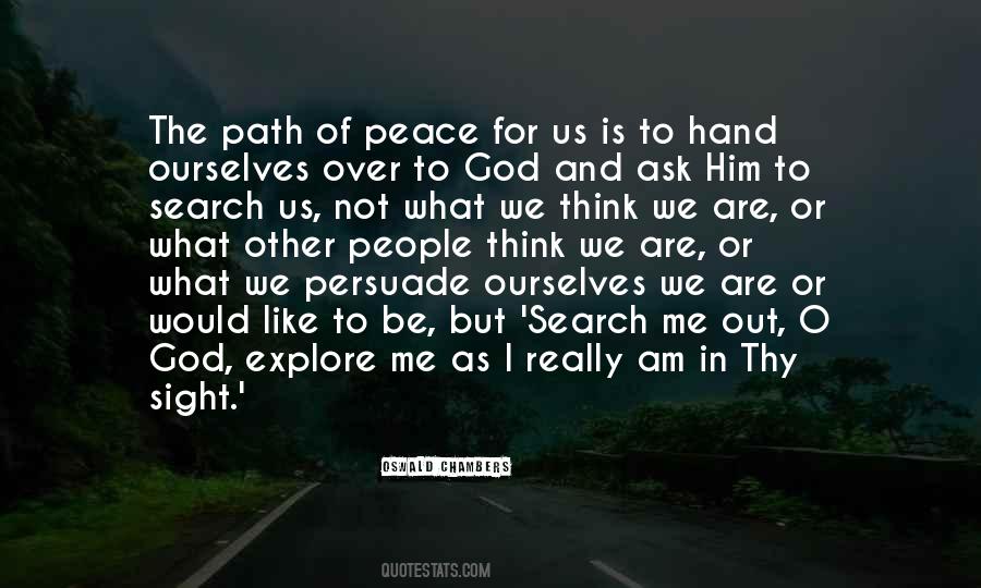 Path Of Peace Quotes #1266932