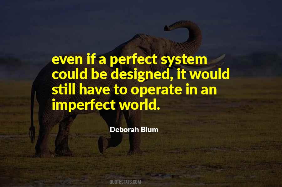 An Imperfect World Quotes #1819013