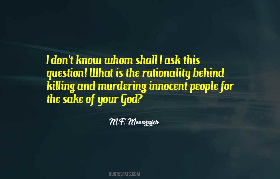 Quotes About Murdering People #1808210