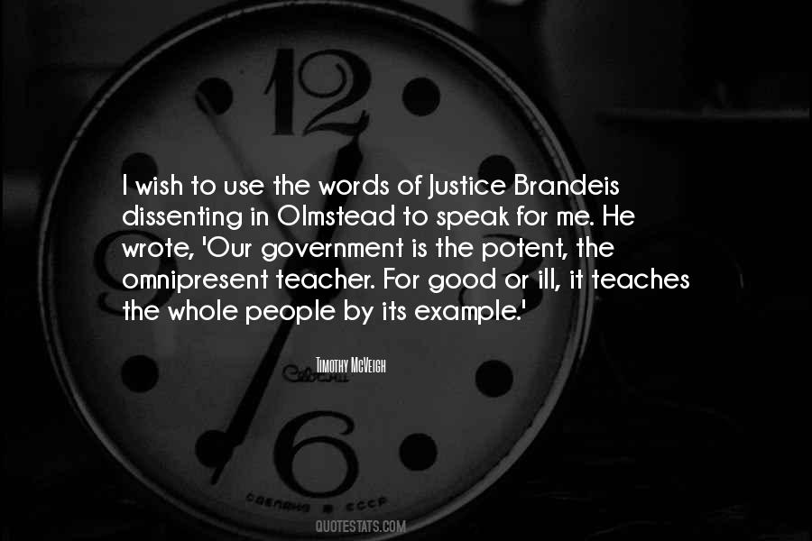 Justice Brandeis Quotes #111986