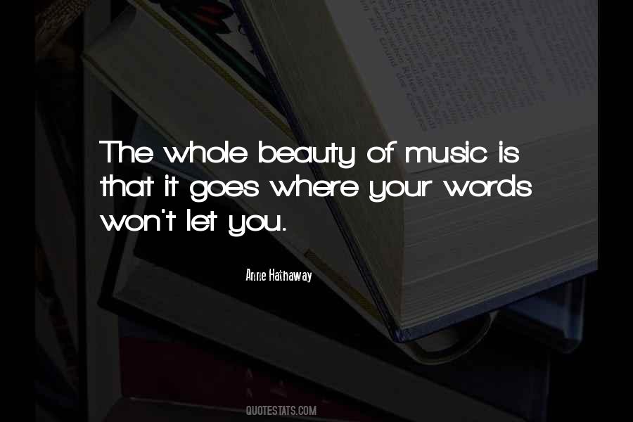 Beauty Of Music Quotes #1826047