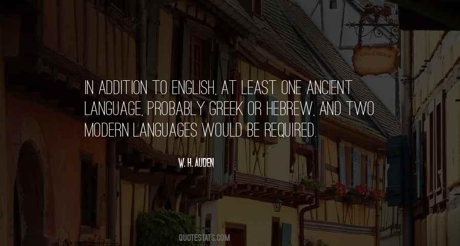Ancient Languages Quotes #1175802