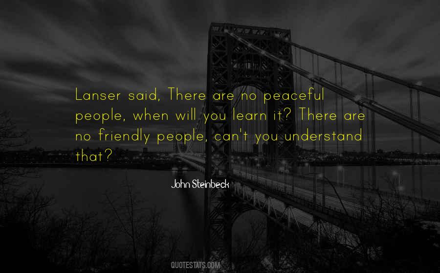 Peaceful People Quotes #1501761