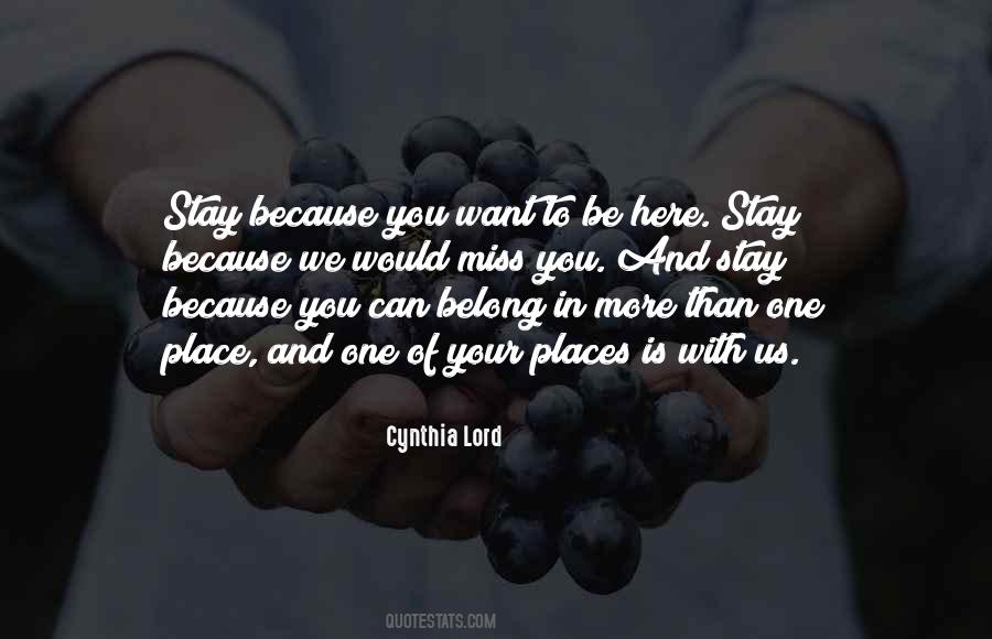 And We Stay Quotes #87221