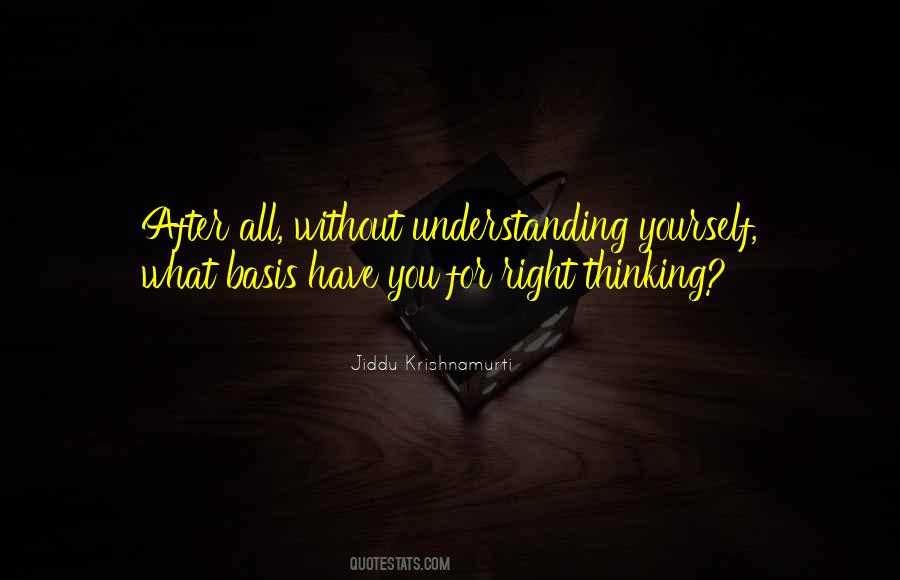 Right Understanding Quotes #317737