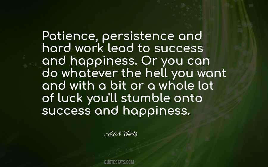 Success Is Not Luck Quotes #384128