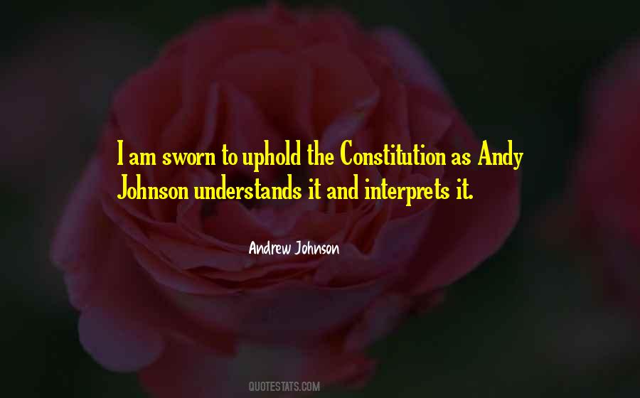 Andrew Johnson's Quotes #1053697