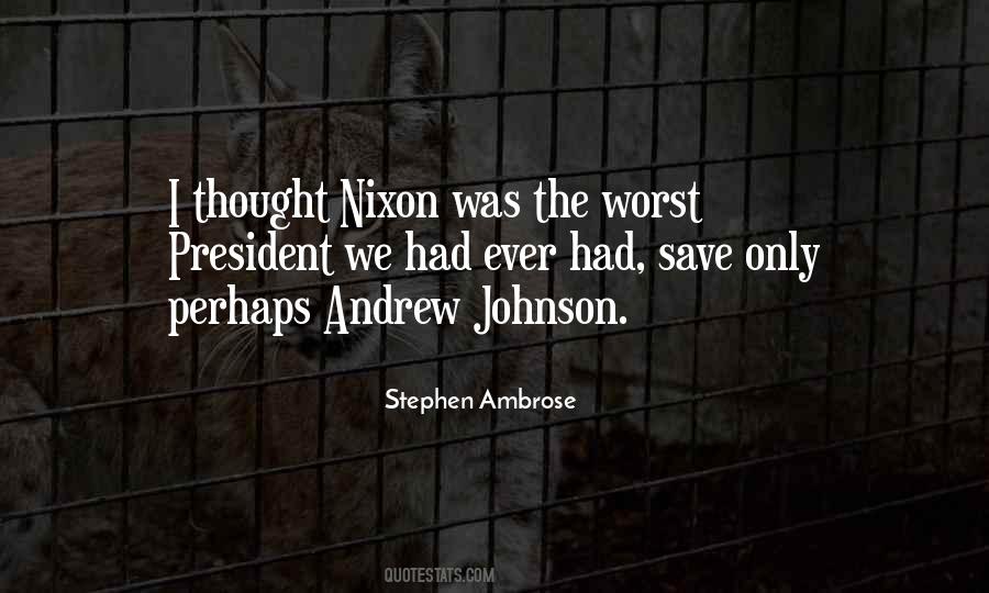 Andrew Johnson's Quotes #357600