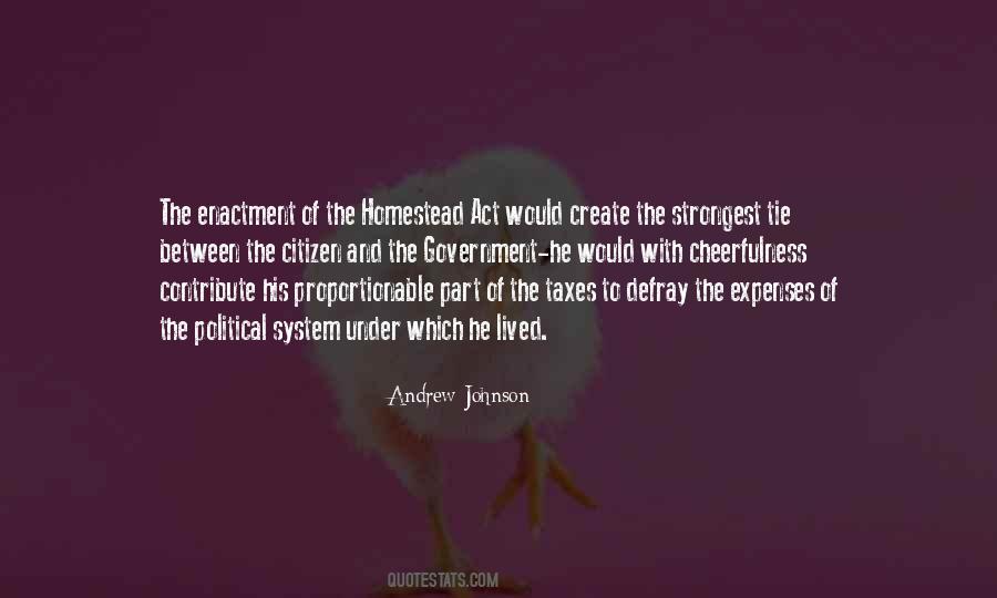 Andrew Johnson's Quotes #409570