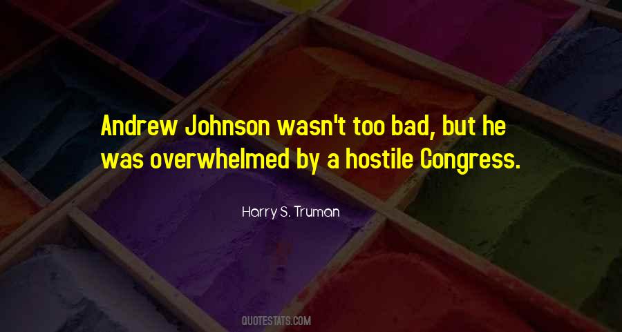 Andrew Johnson's Quotes #560307