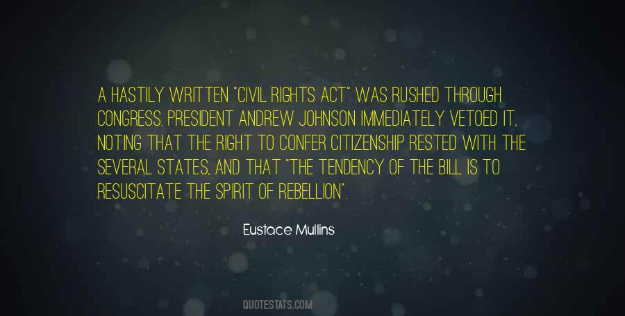 Andrew Johnson's Quotes #604205