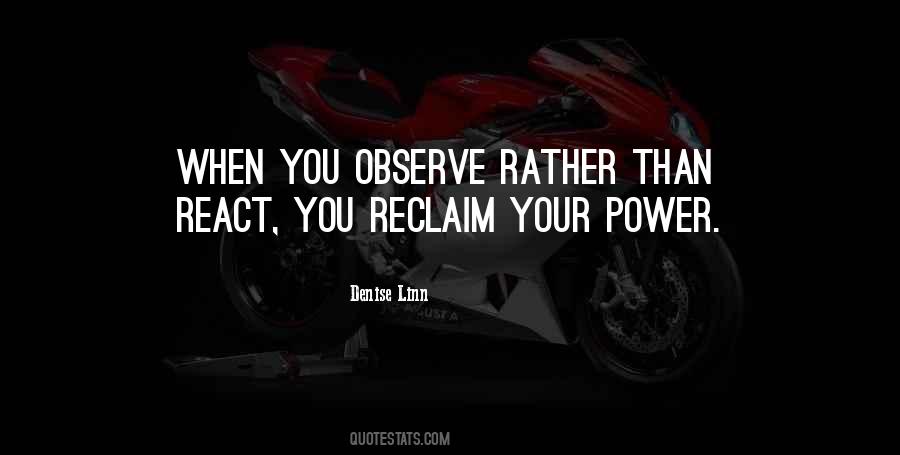 Reclaim Your Power Quotes #1620109