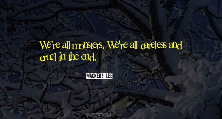Monsters Humans Quotes #24689