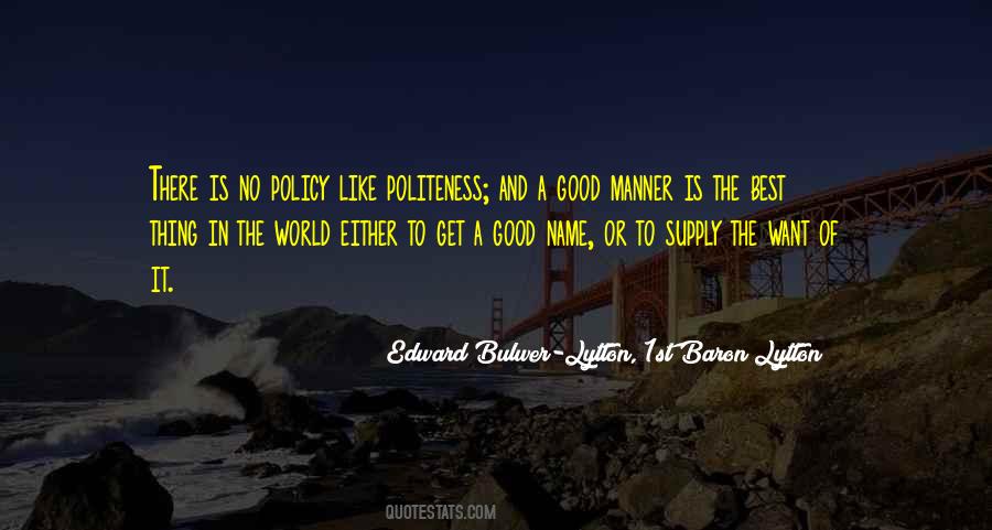 Bulwer Lytton Quotes #163455