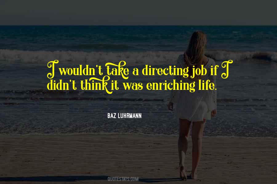 Directing Life Quotes #129990