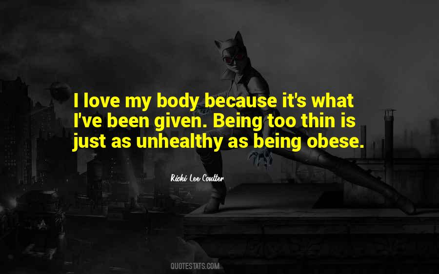 Being Obese Quotes #833766