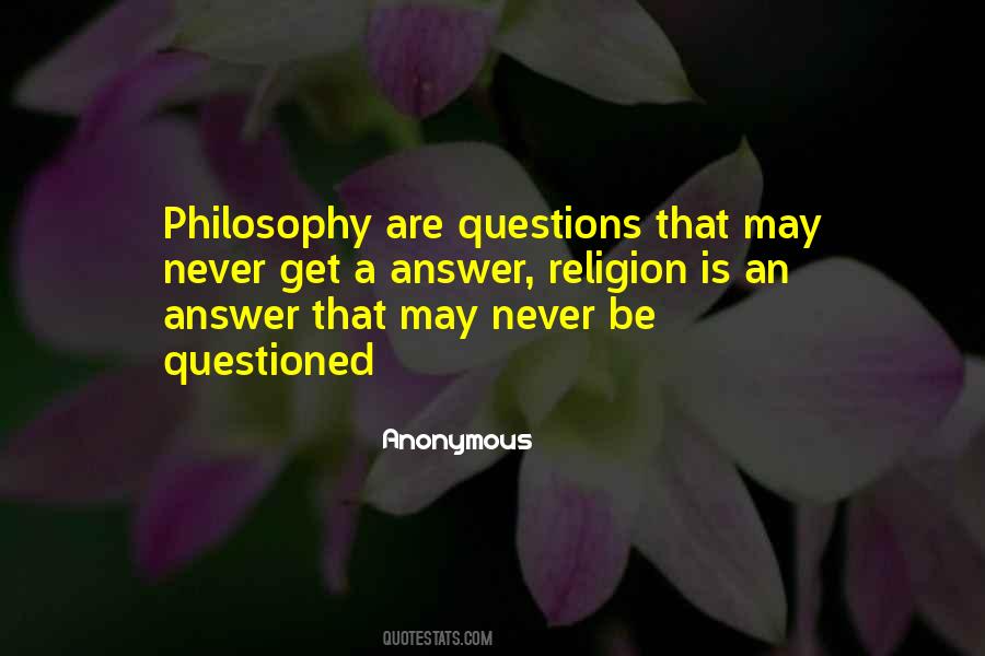 Religion Philosophy Quotes #213766