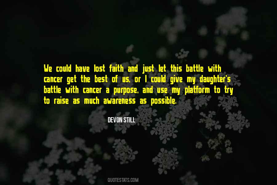 Battle Cancer Quotes #1258668