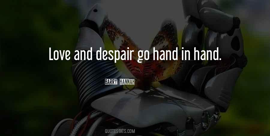 Love And Despair Quotes #1155377