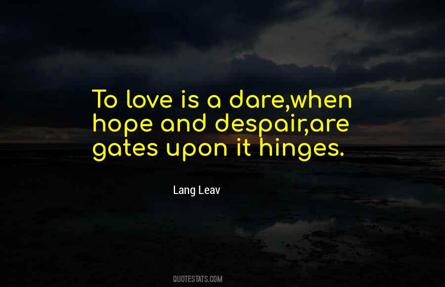 Love And Despair Quotes #242828