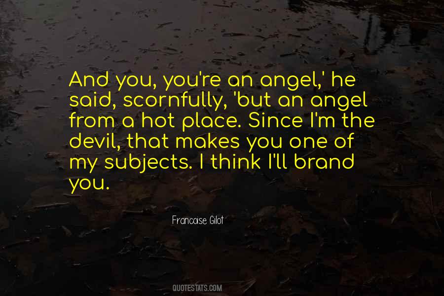 Angel Love Devil Quotes #1353485