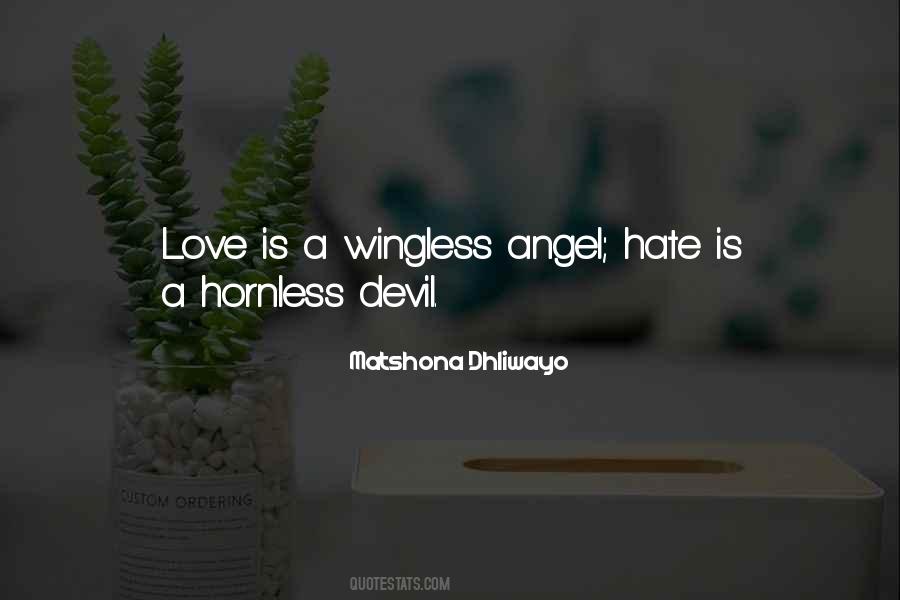 Angel Love Devil Quotes #333026
