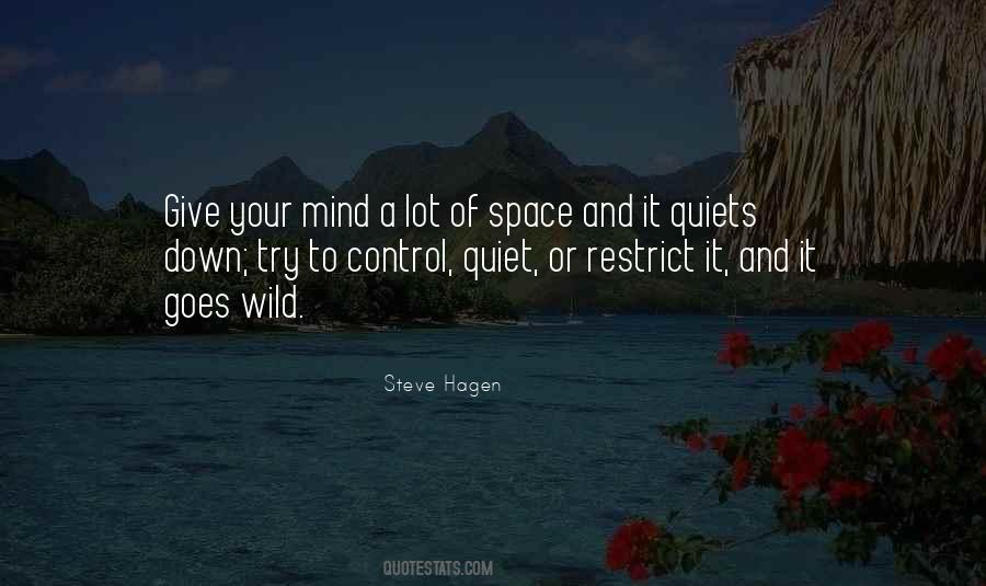Quiet Space Quotes #1381619