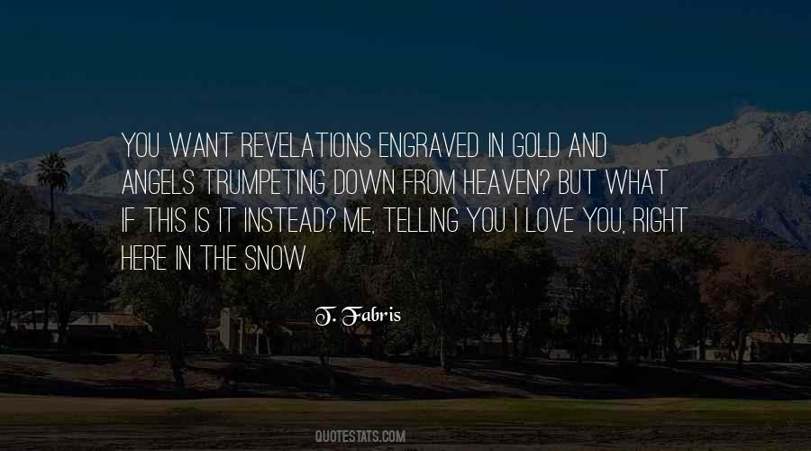 Angels In The Snow Quotes #1644617