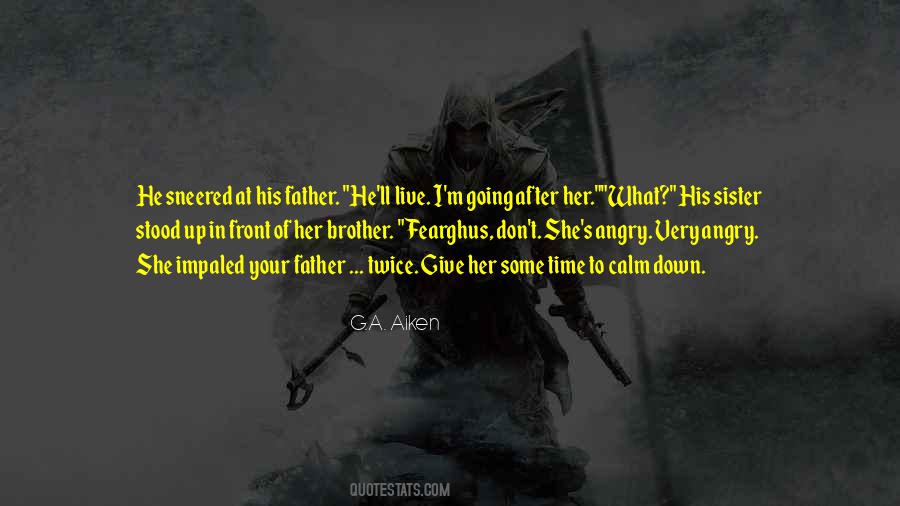 Angry With Sister Quotes #1431385