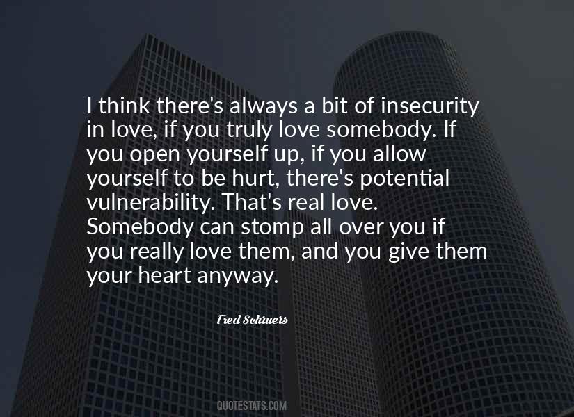 Love Insecurity Quotes #1195511