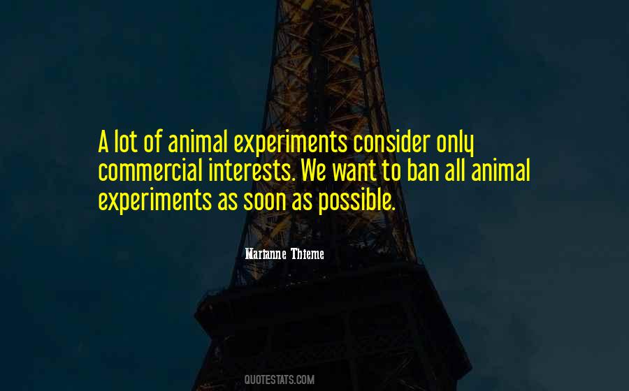 Animal Experiments Quotes #1752433