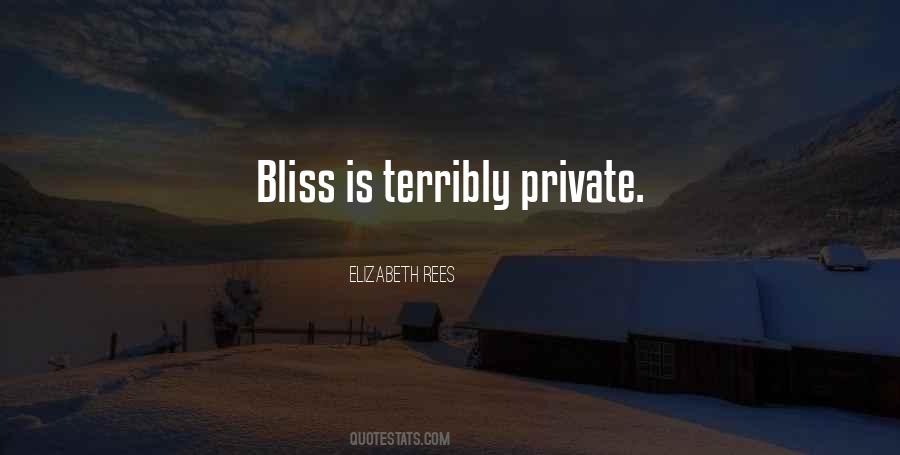 Bliss Is Quotes #1218069