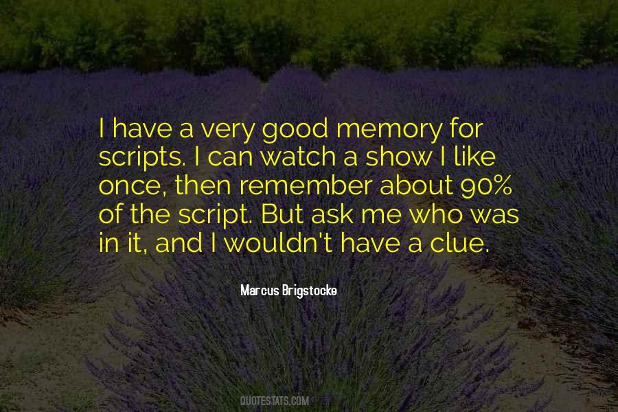 Good Memory Quotes #891406