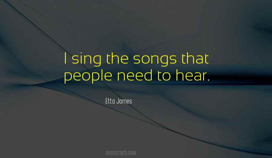 Sing Songs Quotes #189391