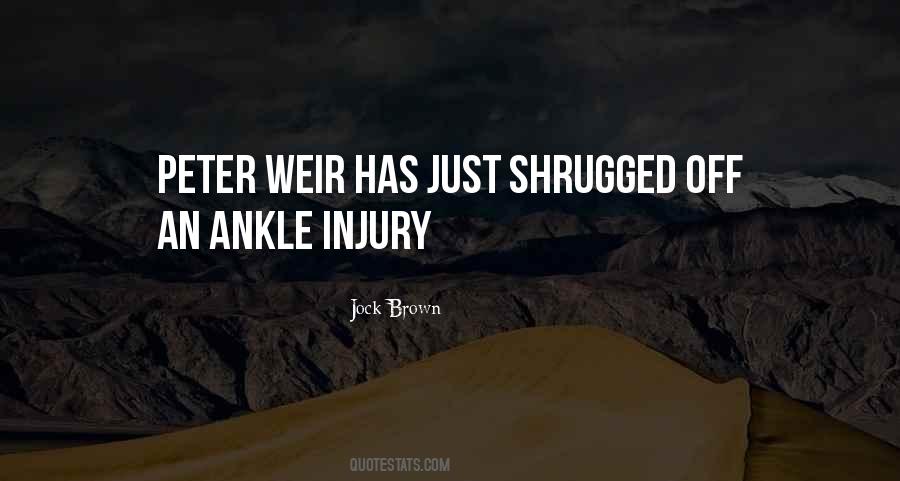 Ankle Injury Quotes #1054756