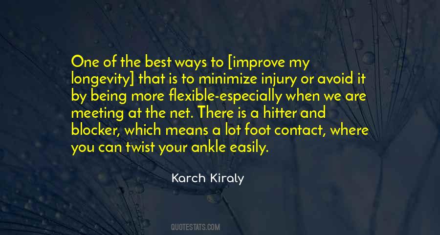 Ankle Injury Quotes #948595