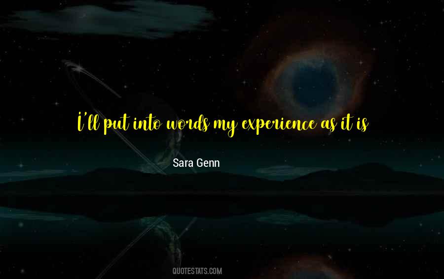 And Experiences Quotes #1035906