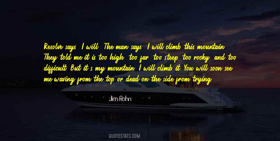 Steep Mountain Quotes #1513693
