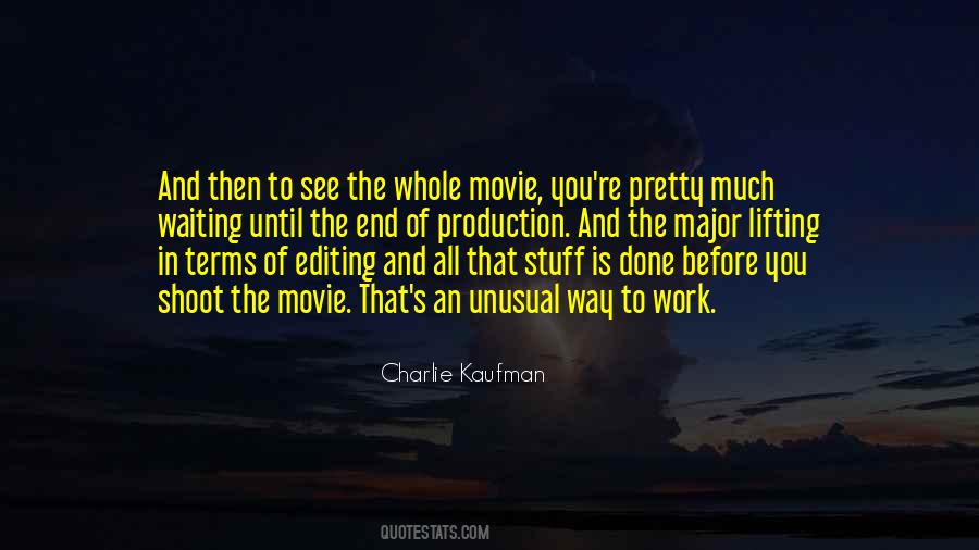 Quotes About Movie Production #178988