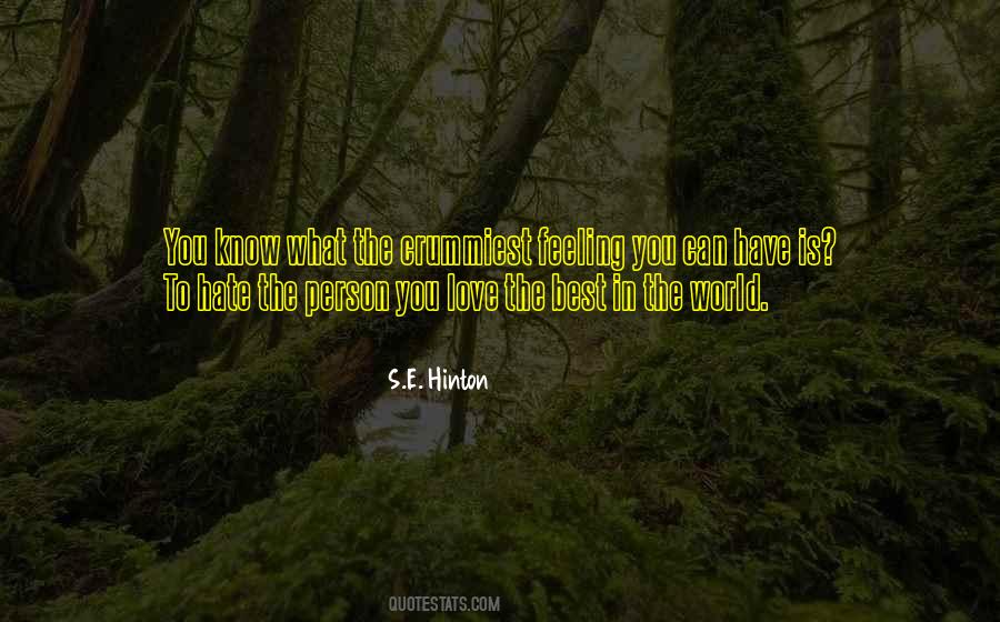 Hate The Person Quotes #194755