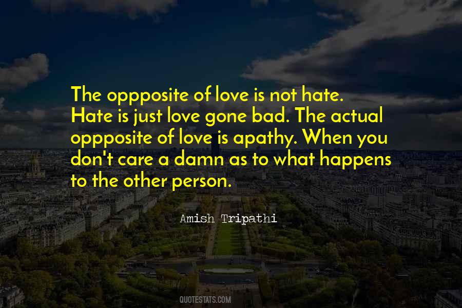 Hate The Person Quotes #418493