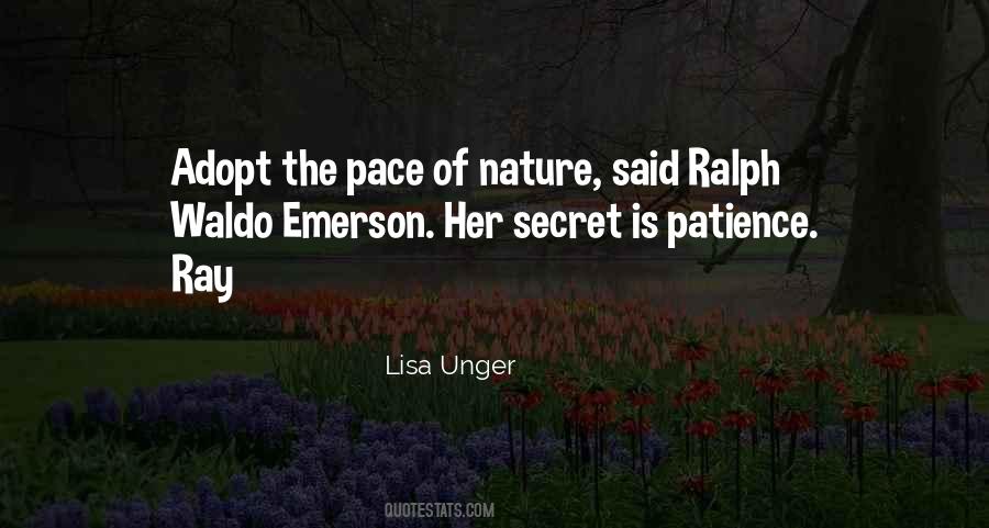Pace Of Nature Quotes #1372310