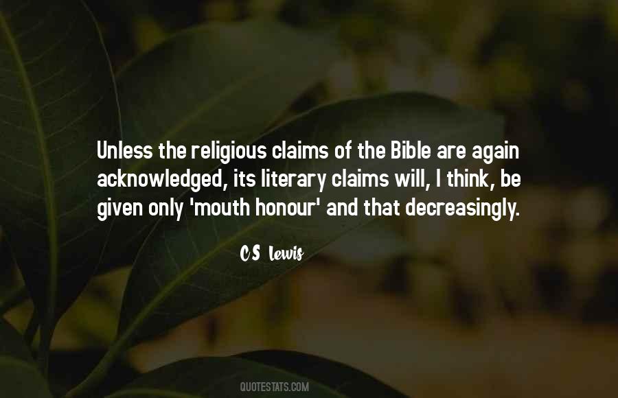 Religious Claims Quotes #959890