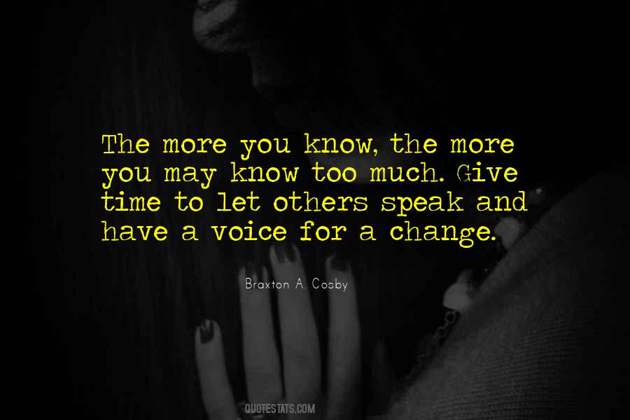 Speak In Your Own Voice Quotes #224951