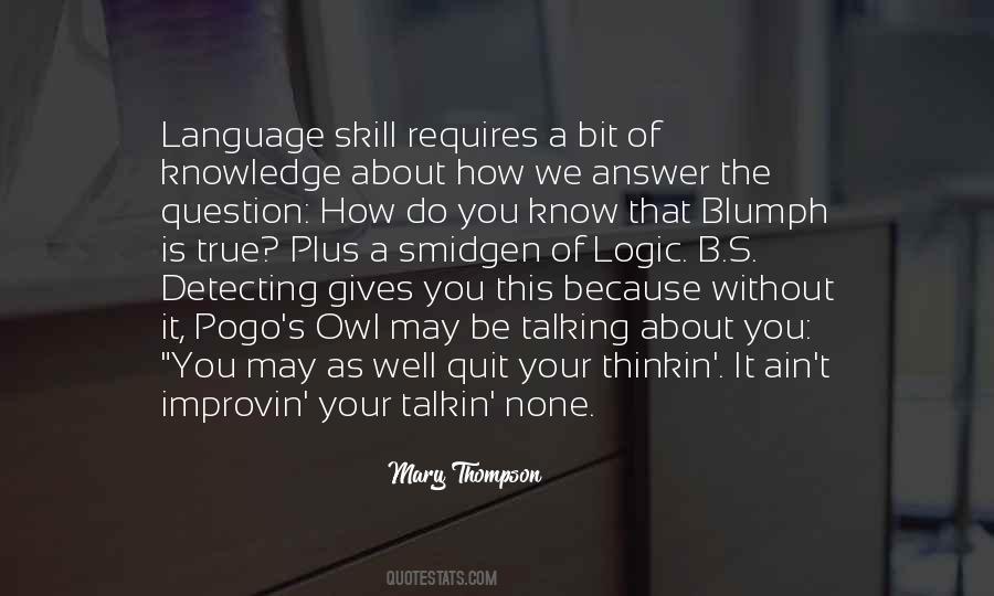 Answer The Question Quotes #1716721
